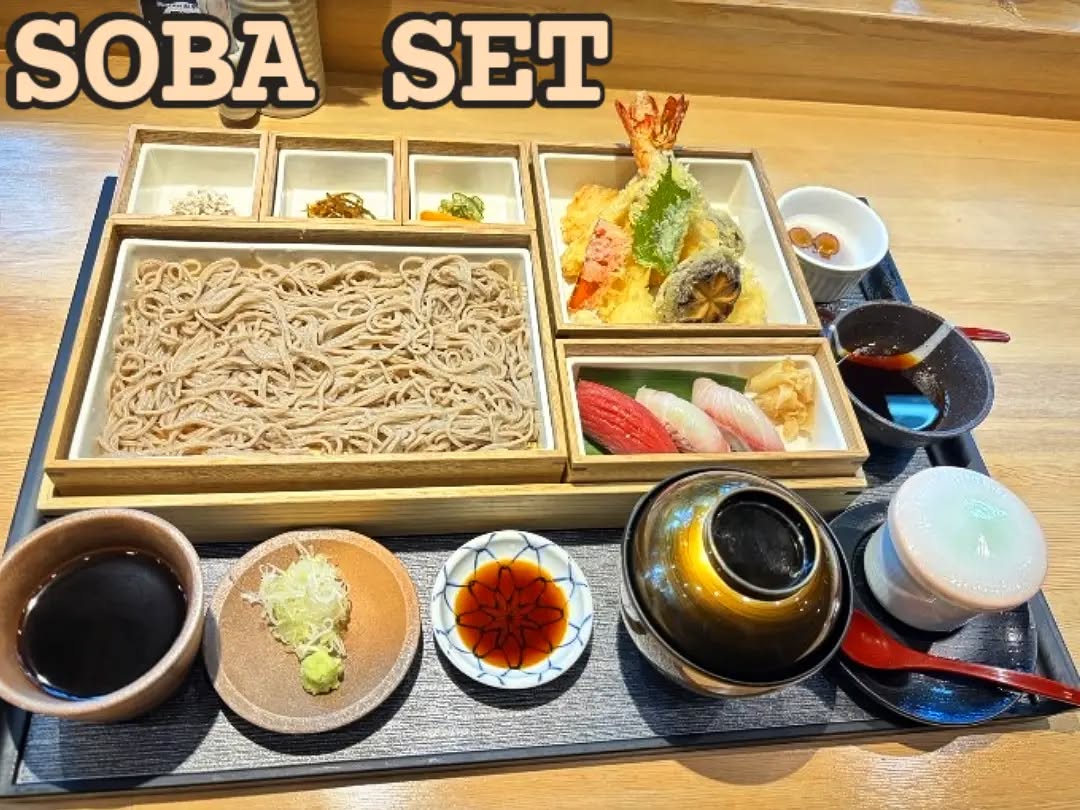 Friday: ✨️Special  Soba gozen✨️
680$ Bart !!!! FREE Green tea! Refill 😊🍜
 ในเซ็ตประกอบด้วย
•ซูชิ 3ชนิด (แล้วแต่ฤดูกาลของปลา)
•เทมปูระรวม
•โซบะ เย็น/ร้อน (สามารถเลือกได้)
•ไข่ตุ๋น
•ขนมหวานสไตล์เทนโชว์
•เครื่องเคียงสุดพิเศษ 3ช่อง 
🙏🙏
 เวลาเปิด-ปิด
  Lunch 
11.30-14.30  last order 14.00
  Dinner
17.30-22.00  last order 21.30

☎️สามารถโทรจองได้ที่ 082-214-9787

****สำหรับนั่งรับประทานที่ร้านเท่านั้น****
📍ร้านตั้งอยู่ที่ 
 สุขุมวิท24 โรงแรมสกายวิว ชั้นG
มารับประทานกันเยอะๆนะคะ
