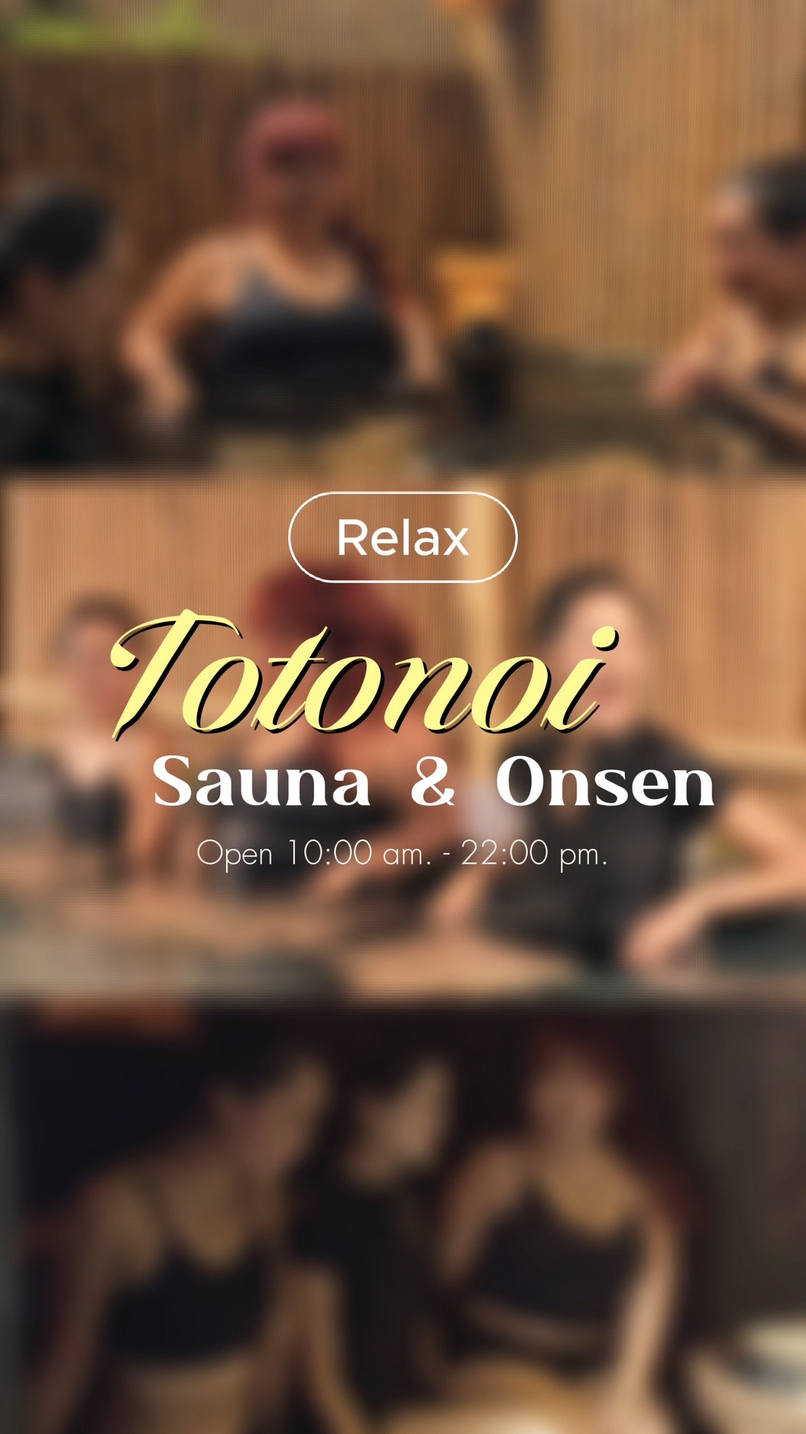 ✨🪵🌿 Weekend plans❓Tag your friends and get ready to unwind! ❗️
Trade your stress for pure relaxation. Soak in our warm onsen, hit the sauna, and enjoy the cozy, private Japanese vibes with the crew. ♨️🎌 It’s the ultimate healing spot for you and your friends—see you at Totonoi Sauna & Onsen🤎

✨🪵🌿วันหยุดนี้...แท็กแก๊งเพื่อนมา Relax กัน❗️
ทำงานเหนื่อยมาทั้งสัปดาห์ ได้เวลาพาร่างกายมาทิ้งความเครียด แช่ออนเซ็นอุ่นๆสลับเข้าซาวน่าฟินๆ♨️ เม้าท์มอยกันท่ามกลางบรรยากาศส่วนตัวสไตล์ญี่ปุ่นที่ละมุนสุดๆ 🎌 มาร่วมฮีลใจกับเดอะแก๊งแบบขั้นสุดกันที่ Totonoi Sauna & Onsen 🤎
 

📥DM us on Instagram to book.

⏰ เปิดให้บริการ: 10.00 น. - 22.00 น.
📍 Totonoi Sauna & Onsen
☎️ 065-820-4406
📧 saunnerpro@gmail.com
🌐 totonoisauna-onsen.com

#TotonoiSauna #Sauna #BangkokWellness #SaunaBangkok
#SaunaThailand #SaunaTime #WellnessJourney #RelaxRecharge
#JapaneseSauna #SaunaLifestyle #YOGA