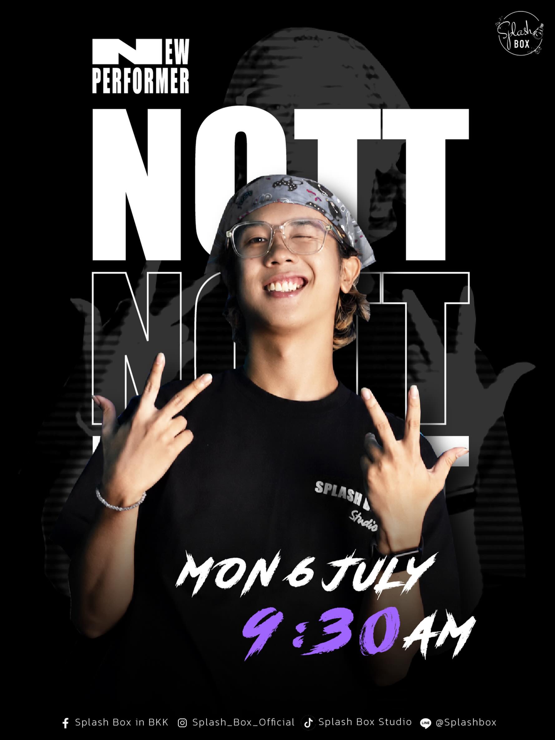 🤍 Say hello to NOTT!
Our newest performer is stepping into the Dark Beat stage. 🥊🎶

Performer หน้าใหม่ ขอฝากตัวบนเวที Splash Box ด้วยนะ 💥
📆Monday, June 6 
🕓9.30 AM

Get ready to join NOTT 1st class at Splash Box 🥊

Book Now
👇Line Official : @ splashbox
_________________________
🥊 Splash Box Studio
📌 Marché Thonglor, Building A, 5M Floor
🕘 Opening hours : 9:00 to 22:00
🚿 Full Amenities Provided (Rental Sportswear, Rental Gloves, Rental Towels, Toiletries & Skincare)

#Splashbox #DarkBeatBoxercise
#ผับของคนรักสุขภาพ #ThonglorGym #privategym