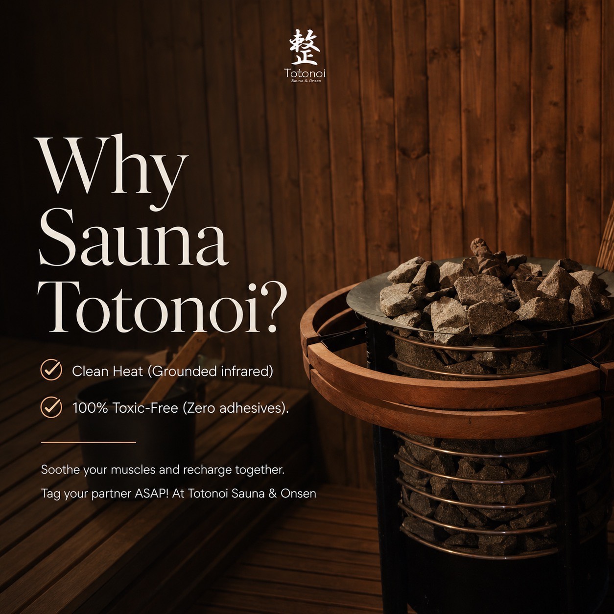 ✨♨️Ever wondered why you should choose Totonoi for your sauna session❓🤔 Beyond soothing your tired muscles after a long workday, we prioritize your wellness from every angle:

✅ Clean Heat 
✅ 100% Toxic-Free (Zero adhesives)

Experience the difference for yourself❗️Come dive into the ultimate all-in-one wellness journey 🌈

✨♨️เคยสงสัยไหมว่าทำไมต้องมา "ซาวน่า" ที่ Totonoi❓🤔 นอกจากจะช่วยผ่อนคลายกล้ามเนื้อจากการทำงานหนักแล้ว เรายังใส่ใจสุขภาพคุณแบบรอบด้าน:

✅ "ความร้อนสะอาด"
✅ ปลอดภัย "ไร้สารพิษ 100%" (ไม่มีกาวเจือปน)

ลองแล้วจะรู้ว่าทำไมที่นี่ถึงแตกต่าง❗️
มาฟินกับความเฮลตี้แบบครบจบได้เลย 🌈
 

📥DM us on Instagram to book.

⏰ เปิดให้บริการ: 10.00 น. - 22.00 น.
📍 Totonoi Sauna & Onsen
☎️ 065-820-4406
📧 saunnerpro@gmail.com
🌐 totonoisauna-onsen.com

#TotonoiSauna #Sauna #BangkokWellness #SaunaBangkok
#SaunaThailand #SaunaTime #WellnessJourney #RelaxRecharge
#JapaneseSauna #SaunaLifestyle #YOGA