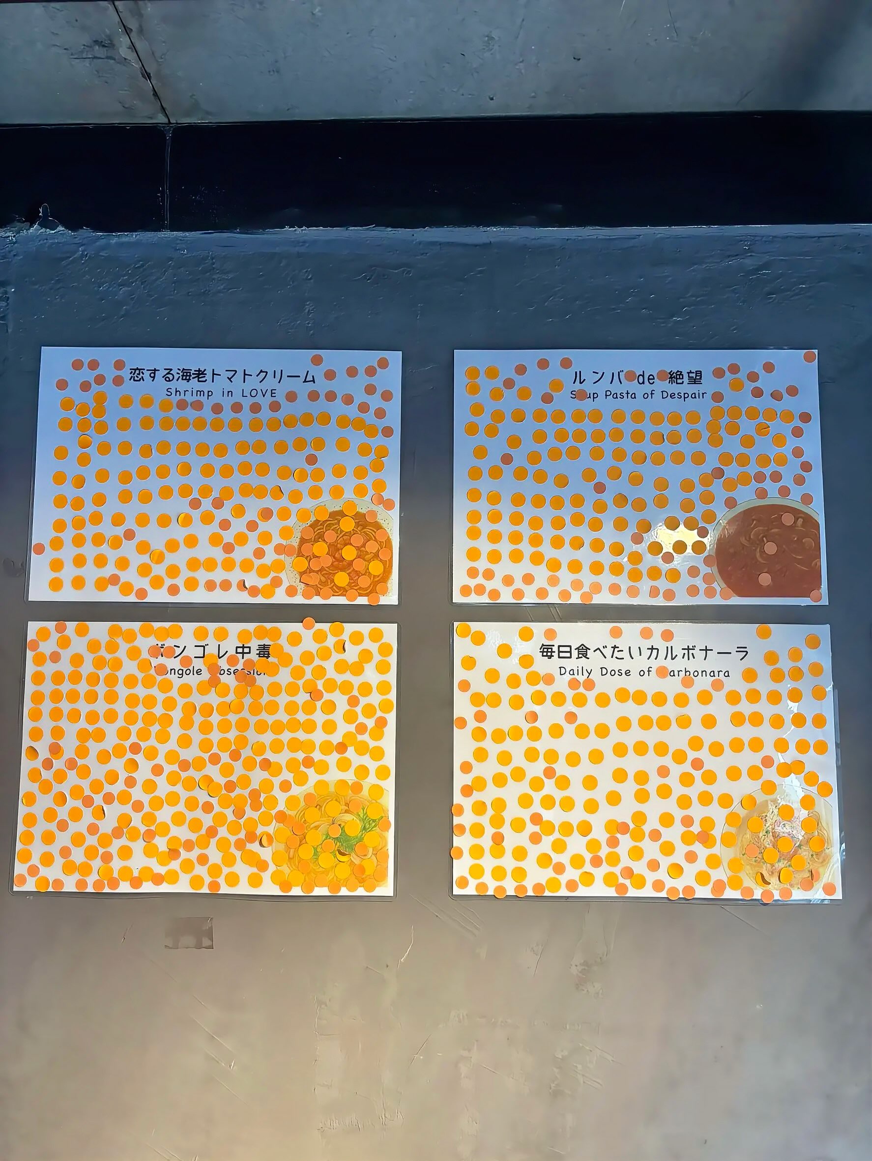 🍝 あなたの一票で人気メニューが決まる！？

RUMBAでは、スープパスタを食べたお客様に
お気に入りの一杯へシールを貼っていただいています😊

「これが一番好き！」
「次はこれを食べてみたい！」

そんな気持ちを、ぜひ一票で教えてください✨

現在どのメニューが人気なのか、
壁を見るだけで一目瞭然👀

あなたの一票でランキングが変わるかも…！？

ご来店の際は、ぜひ参加してください🍝

皆さんはどのスープパスタが気になりますか？
コメントでもぜひ教えてください😊

📍Thonglor RUMBA
🍝 ランチ 11:30〜17:00
🍷 ディナー 17:00〜23:00

#バンコクグルメ #トンロー #スープパスタ #イタリアン #トンローグルメ
