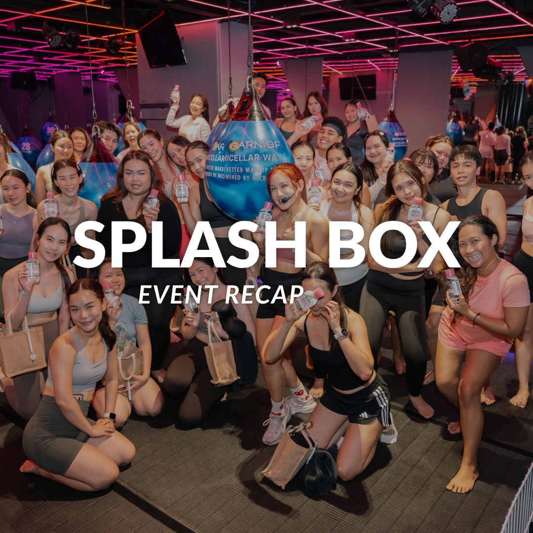 A little recap from Splash Box x Garnier 💙

ขอบคุณทุกคนที่มาร่วมสนุกในคลาสของเรา และกลับบ้านไปพร้อมกับ Garnier Micellar Water ที่พร้อมดูแลผิวหลังออกกำลังกาย

Workout done. Skin refreshed. 💧✨
_________________________
🥊 Splash Box Studio
📌 Marché Thonglor, Building A, 5M Floor
🕘 Opening hours : 9:00 to 22:00
🚿 Full Amenities Provided (Rental Sportswear, Rental Gloves, Rental Towels, Toiletries & Skincare)

#Splashbox #DarkBeatBoxercise
#ผับของคนรักสุขภาพ #boxing #thonglorgym